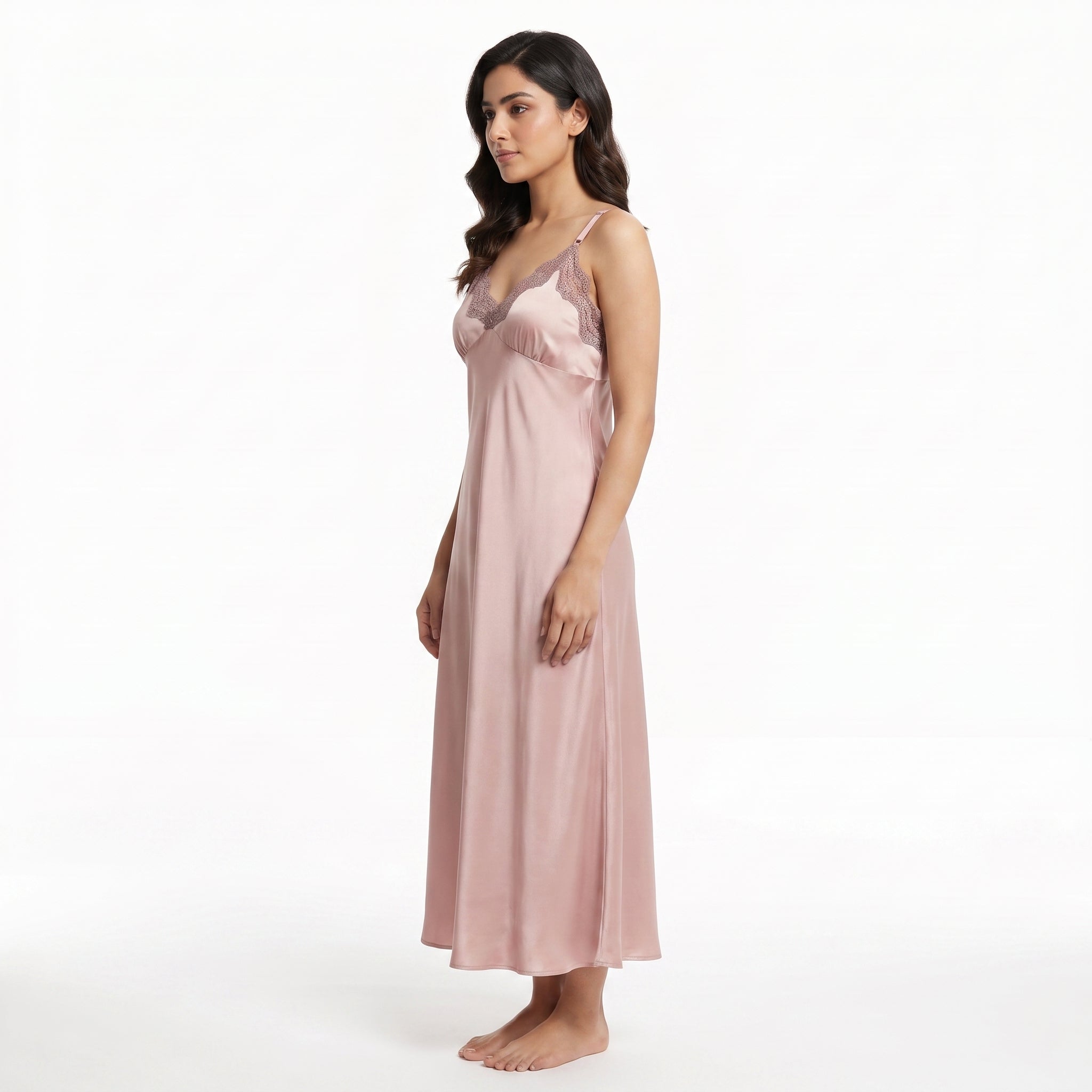 Barcelona Blush Satin Nighty
