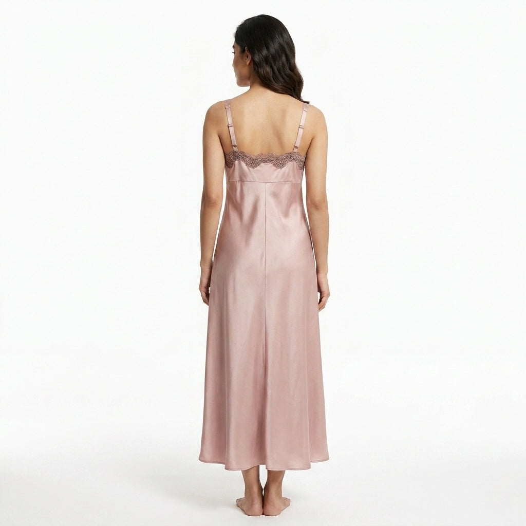 Barcelona Blush Satin Nighty
