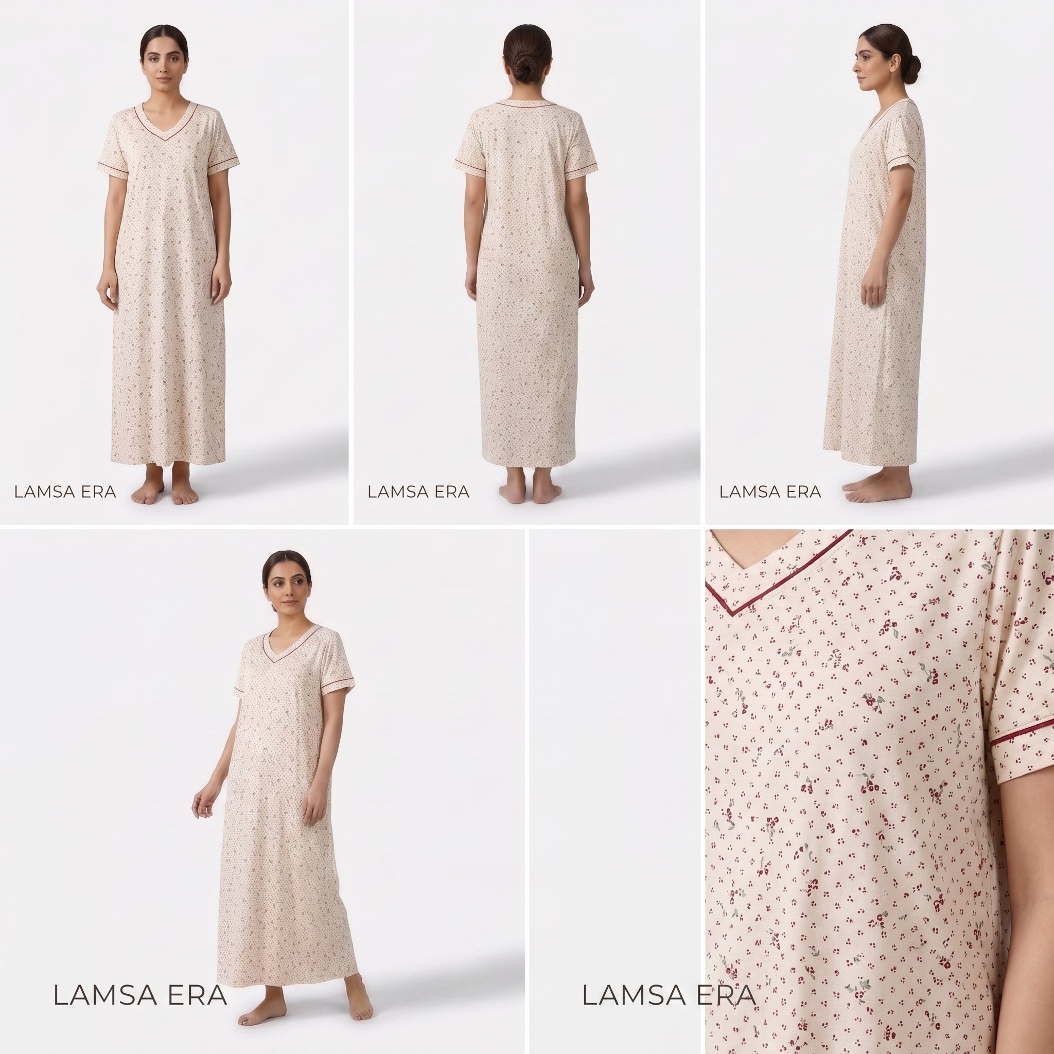 Berry Dot Botanical Nighty